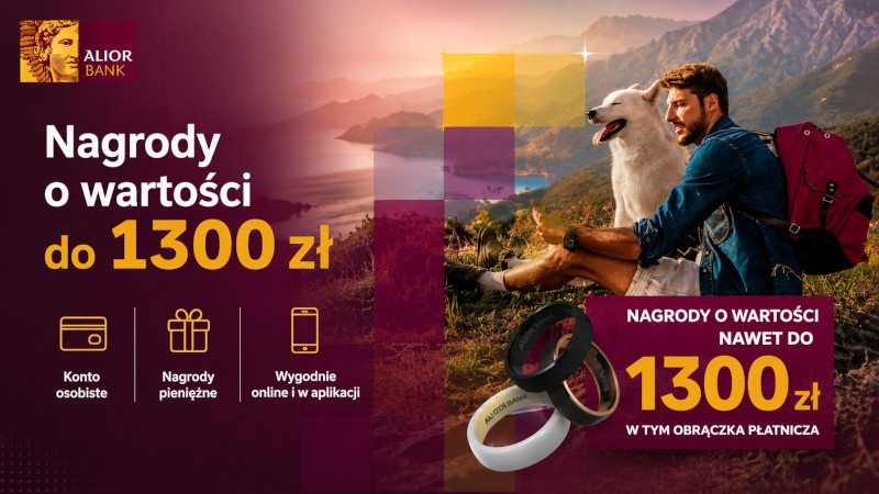 Alior Konto Plus z premią do 1300 zł