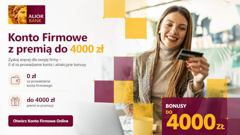 iKonto Biznes z premią do 4000 zł