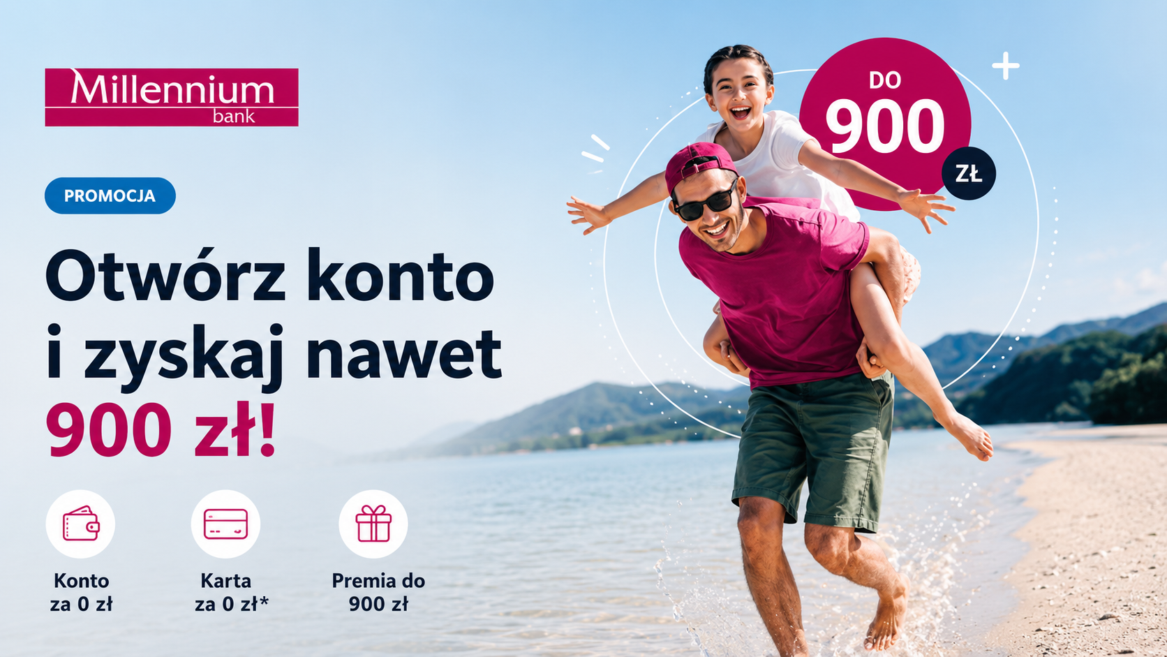 Konto Millennium 360° z premią do 900 zł